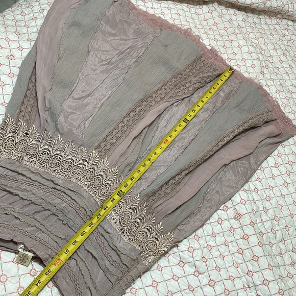 Lucky and Coco lace and multimedia drop waist skirt - Picture 7 of 9